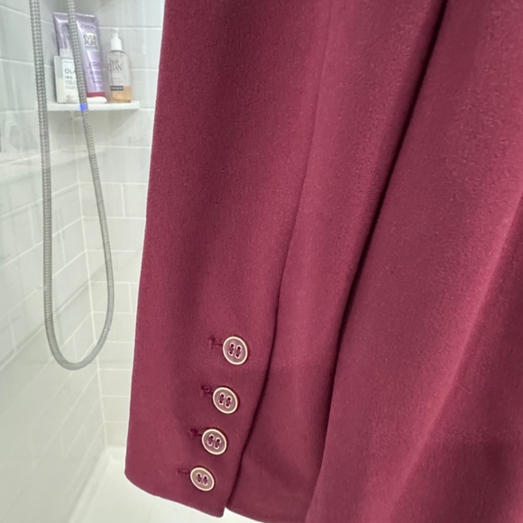 Dennis Basso Luxe Crepe Notched Collar Blazer - Picture 4 of 4